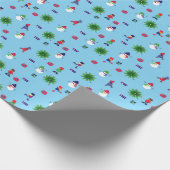 Winter-Eis-Skaten-Weihnachtsverpackungs-Papier Geschenkpapier (Ecke)