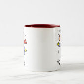 Winter-Eis-Skaten Zweifarbige Tasse (Mittel)
