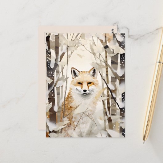 Winter Eisbär-Liebhaber Postkarte (Vorderseite/Rückseite Beispiel)