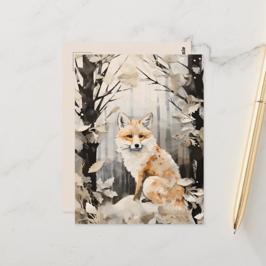 Winter Eisbär-Liebhaber Postkarte (Vorderseite/Rückseite Beispiel)