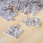Winter-Eissturm im Wald - 20x30 Zoll Puzzle (Seite)
