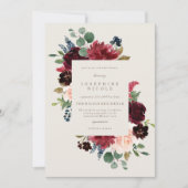 Winter Elegance Brautdusche Einladung (Vorderseite)