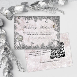 Winter Elegance Christmas Wedding Website Begleitkarte