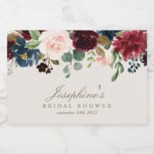 Winter Elegance Mini Sparkling Weinflaschen Labels Schaumweinetikett (Einzelnes Label)