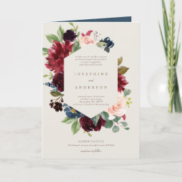 Winter Elegance Wedding Pocket Einladung