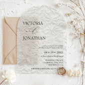 Winter Elegante einfache Hochzeit Acryleinladungen