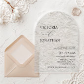 Winter Elegante einfache Hochzeit Acryleinladungen