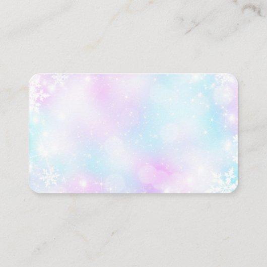 Winter Elegante Hochzeit UAWG online mit QR-Code Begleitkarte (Rückseite)