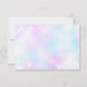 Winter Elegante Hochzeit UAWG online mit QR-Code RSVP Karte (Rückseite)