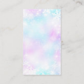 Winter Eleganter Honeymoon Fund online mit QR Code Begleitkarte (Rückseite)