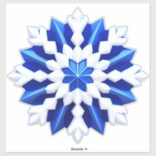 Winter-Eleganz Frost-Schneeflocken-Kunst Aufkleber