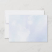 Winter Elephant Baby Dusche Dankeskarte (Rückseite)