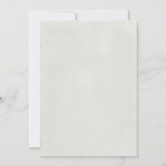 Winter Elephant Baby Shower Einladung (Rückseite)