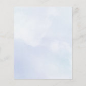 Winter Elephant Baby Shower Predictions Card (Rückseite)