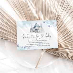 Winter Elephant Boy Babydusche Bücher für Baby Begleitkarte