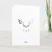 Winter Elf Holiday Greeting Card Feiertagskarte (Rückseite)