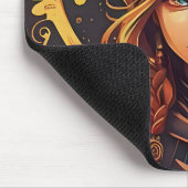 Winter Elf Whimsy: Schönes Logo-Design Mousepad (Ecke)