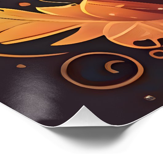 Winter Elf Whimsy: Schönes Logo-Design Poster (Ecke)