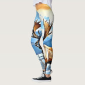 Winter Elk Majestät Design Leggings (Links)