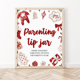 Winter Elternschaft Tipp Jar Ratgeber Kinderdusche Poster