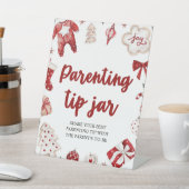 Winter Elternschaft Tipp Jar Ratgeber Kinderdusche Sockelschild (In SItu)