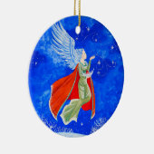 Winter-Engel Keramikornament (Rechts)