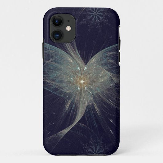 Winter-Engels-Fraktal-Kunst Case-Mate iPhone Hülle (Rückseite)