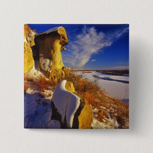 Winter entlang des Missouri-Flusses in der Nähe Button (Vorderseite)