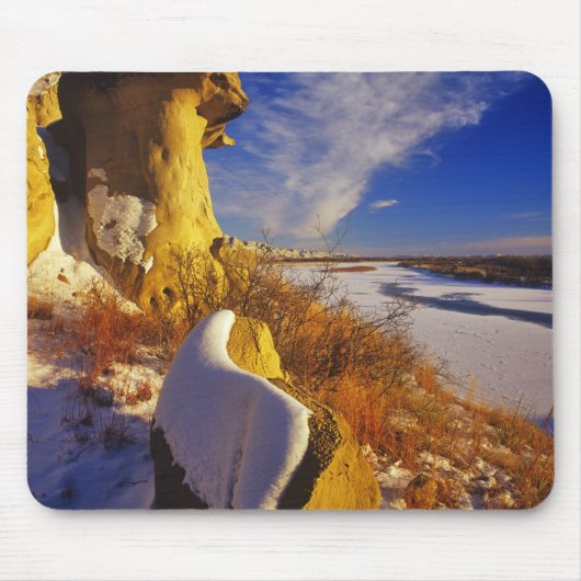 Winter entlang des Missouri-Flusses in der Nähe Mousepad (Vorne)