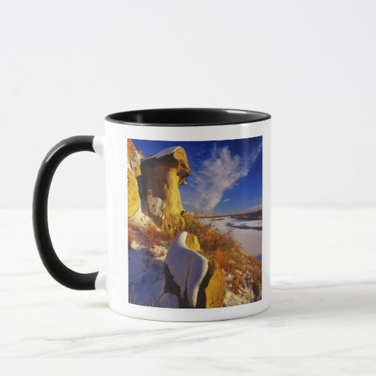 Winter entlang des Missouri-Flusses in der Nähe Tasse (Links)
