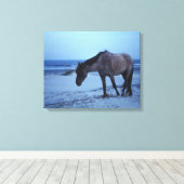 Winter Equine Solitude Leinwanddruck (Insitu (Holzboden))