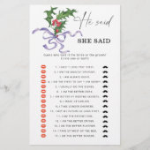 Winter Er sagte, sie habe Brautparty (Vorderseite)