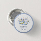 Winter Es Braucht Ein Dorf Mutter Baby Shower Button (Vorne & Hinten)