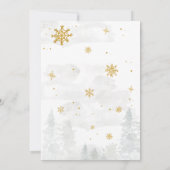 Winter Es ist kalt draußen Babydusche Einladung (Rückseite)