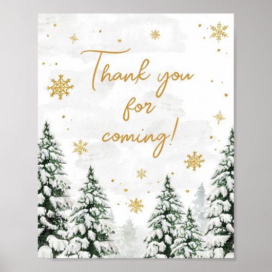 Winter Es ist kalt draußen Danke, dass du gekommen Poster (Vorne)