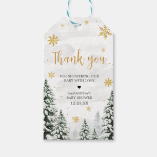 Winter Es ist kalt Outside Baby Dusche Liebesmarke Geschenkanhänger