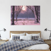 Winter Ethereal Leinwanddruck (Insitu (Schlafzimmer))