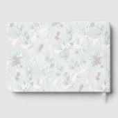 Winter Eucalyptus Baby Shower Guest Book Gästebuch (Rückseite)