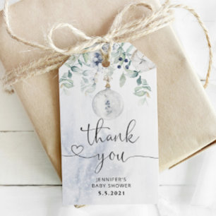 Winter-Eukalyptus-gemütlich Danke Geschenkanhänger