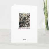 Winter-Eule Karte (Rückseite)