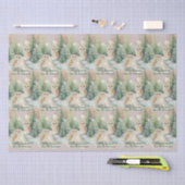 Winter-Eule Weihnachten - Wald Tissue-Papier Seidenpapier (Handwerk)