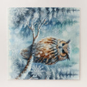 Winter-Eulen-Rätsel Puzzle (Horizontal)