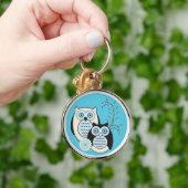 Winter-Eulen-Schlüsselanhänger Schlüsselanhänger (Hand)