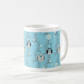 Winter-Eulen-Tasse Kaffeetasse (VorderseiteRechts)