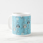 Winter-Eulen-Tasse Kaffeetasse (Vorderseite Links)