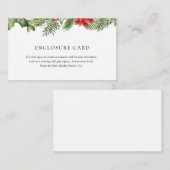 Winter Evergreen Abschlusskarte Begleitkarte (Vorne/Hinten)