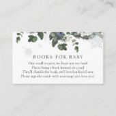 Winter Evergreen Blue Books für Baby Insert Card (Vorderseite)