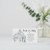 Winter Evergreen Books For Baby Enclosure Card Begleitkarte (Stehend Vorderseite)