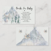 Winter Evergreen Books For Baby Enclosure Card Begleitkarte (Vorne/Hinten)