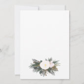 Winter Evergreen Bridal Dusche Einladung (Rückseite)